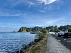 A view of the bay from the Cape Disappointment parking lot