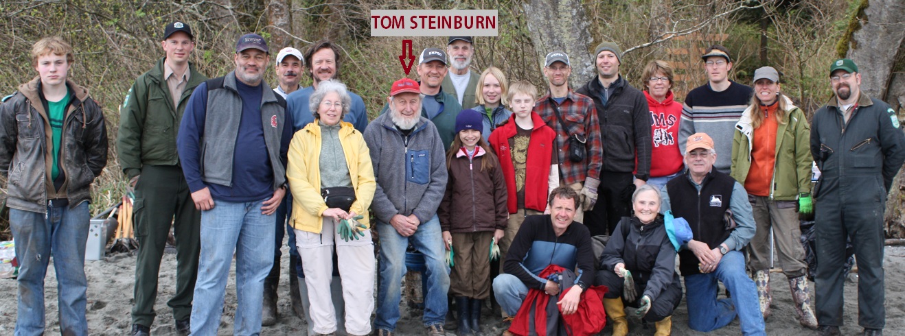 Founder Tom Steinburn with Wolfe Property Work Party in 2011